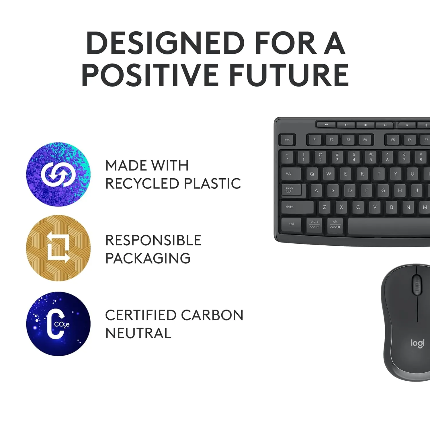 Logitech Wireless Keyboard Mouse Combo MK370 view 2